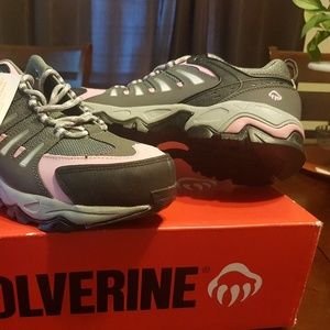 Wolverine steel toe safety running shoes